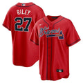 MLB Austin Riley Atlanta Los Bravos Red Jersey
