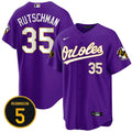 MLB Baltimore Purple Robinson Patch Cool Base Jersey