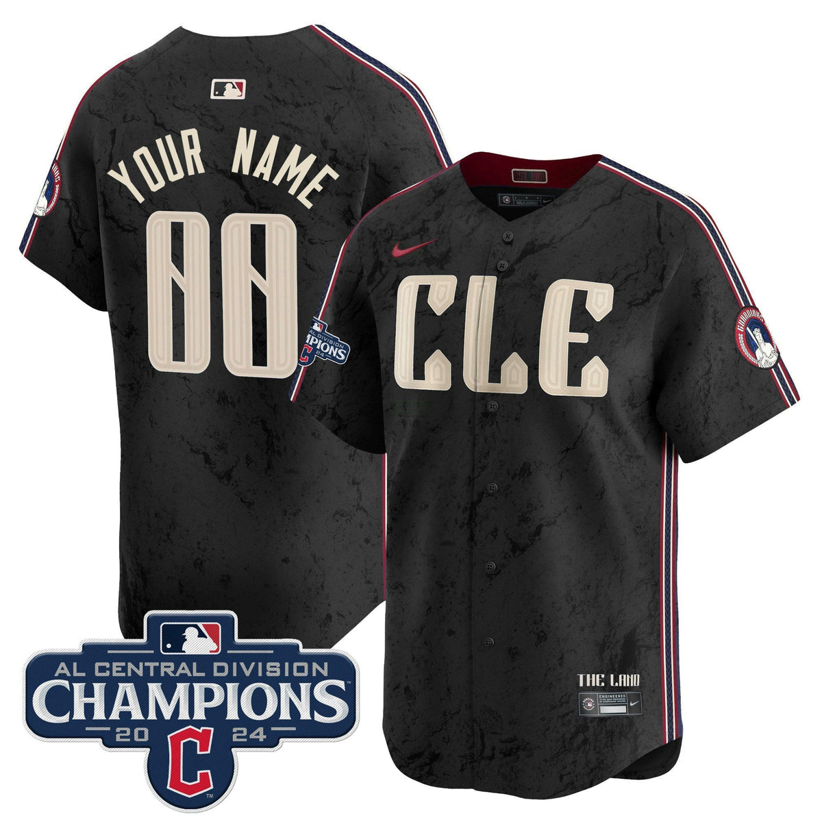MLB Cleveland 2024 AL Central Division Champions Vapor Premier Limited Jersey