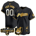 MLB Cleveland Indians 2024 AL Central Division Champions Vapor Premier Limited Jersey