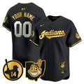 MLB Cleveland Indians Larry Doby Patch Vapor Premier Limited Jersey