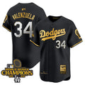 MLB Fernando 1981 & 2024 World Series Champions Patch Cooperstown Jersey