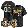 MLB Fernando Valenzuela & 2024 World Series Patch Vapor Premier Limited Jersey