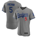 MLB Freddie Freeman Los Angeles Dark Gray Jersey - Dark Gray