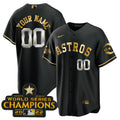 MLB Houston 2022 Champions Gold Rush Jersey