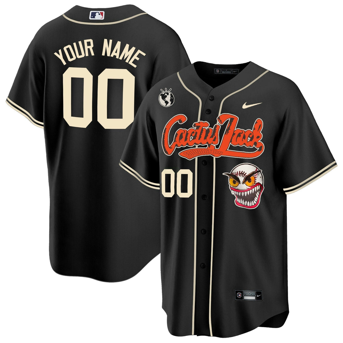 MLB Houston Cactus Jack Cool Base Jersey – Stitched