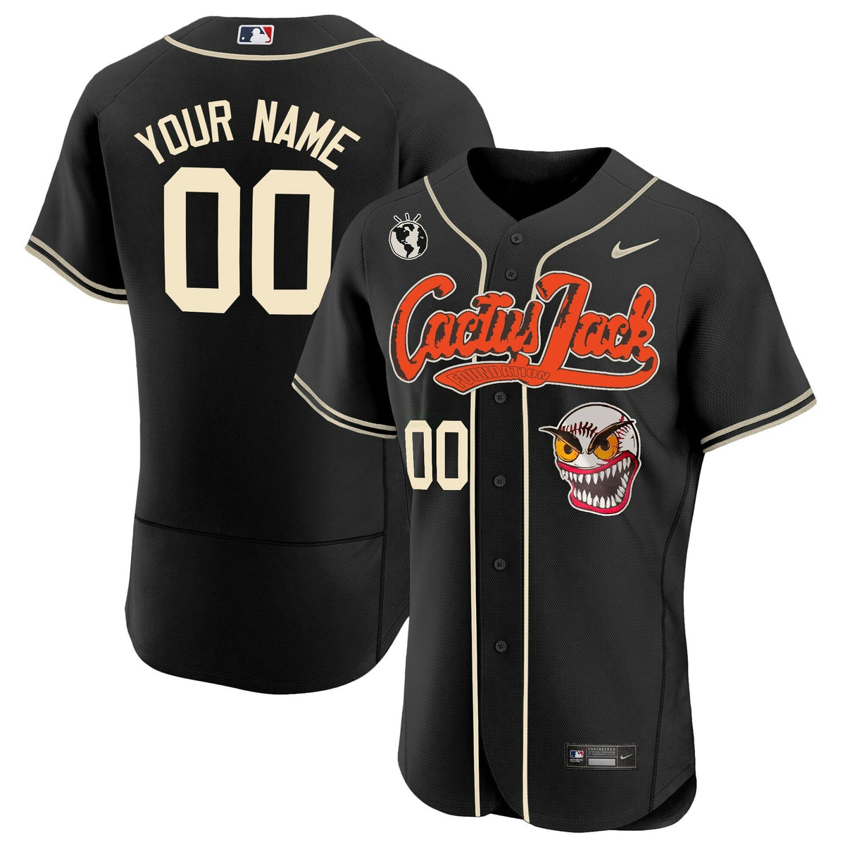 MLB Houston Cactus Jack Flex Base Jersey – Stitched