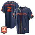 MLB Houston Cool Base 60th Anniversary Patch Space City Jersey