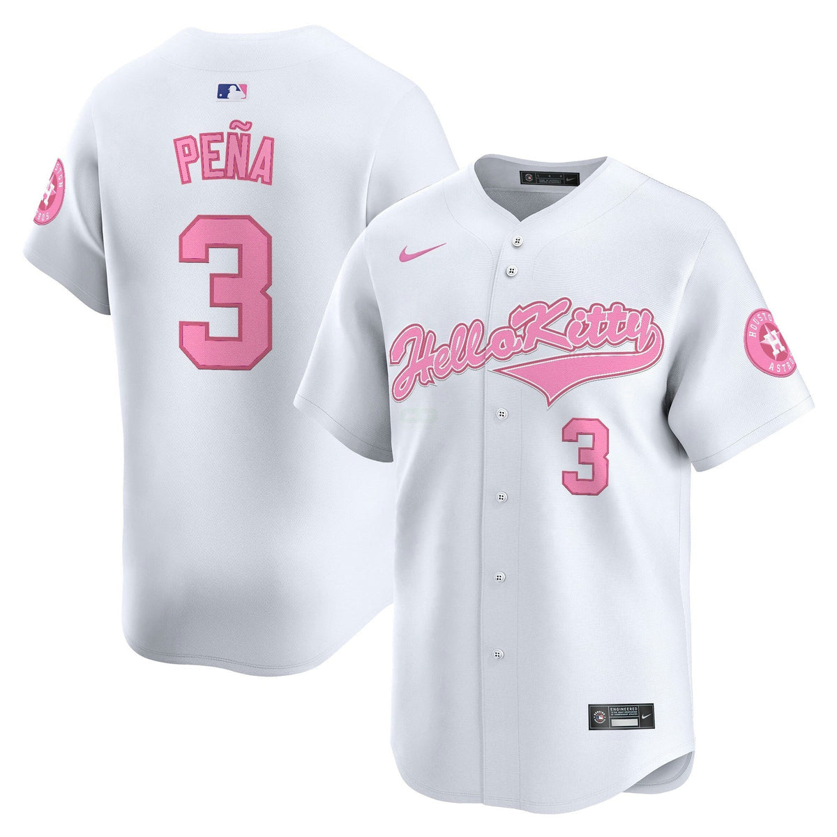 MLB Houston Flex Base Fan Made Jersey