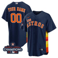 MLB Houston Astros Houston “Los ” Hispanic Heritage Champions Patch Jersey - Navy Blue
