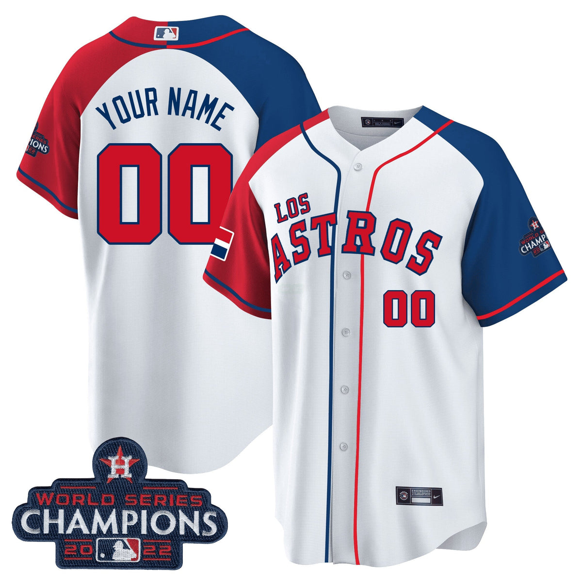 MLB Houston Astros Houston “Los ” Hispanic Heritage Champions Patch Jersey - Dominican Edition