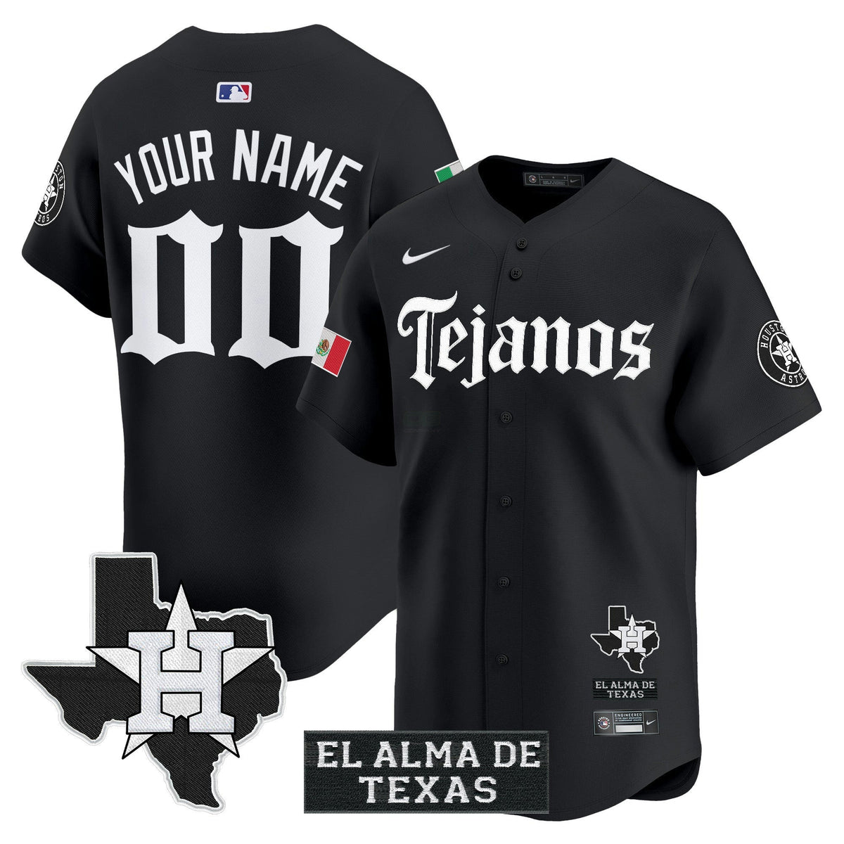 MLB Houston Mexico Tejano Barrio Style Vapor Premier Limited Jersey