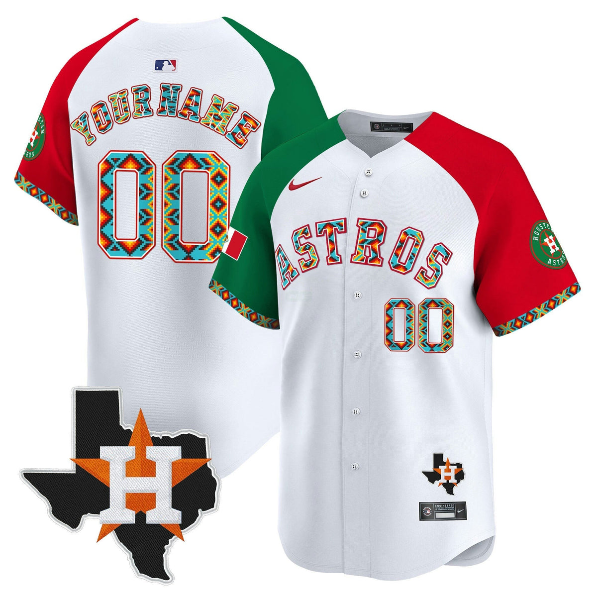 MLB Houston Mexico Vapor Premier Limited Jersey V3