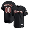 MLB Houston Retro Black Limited Jersey - Custom