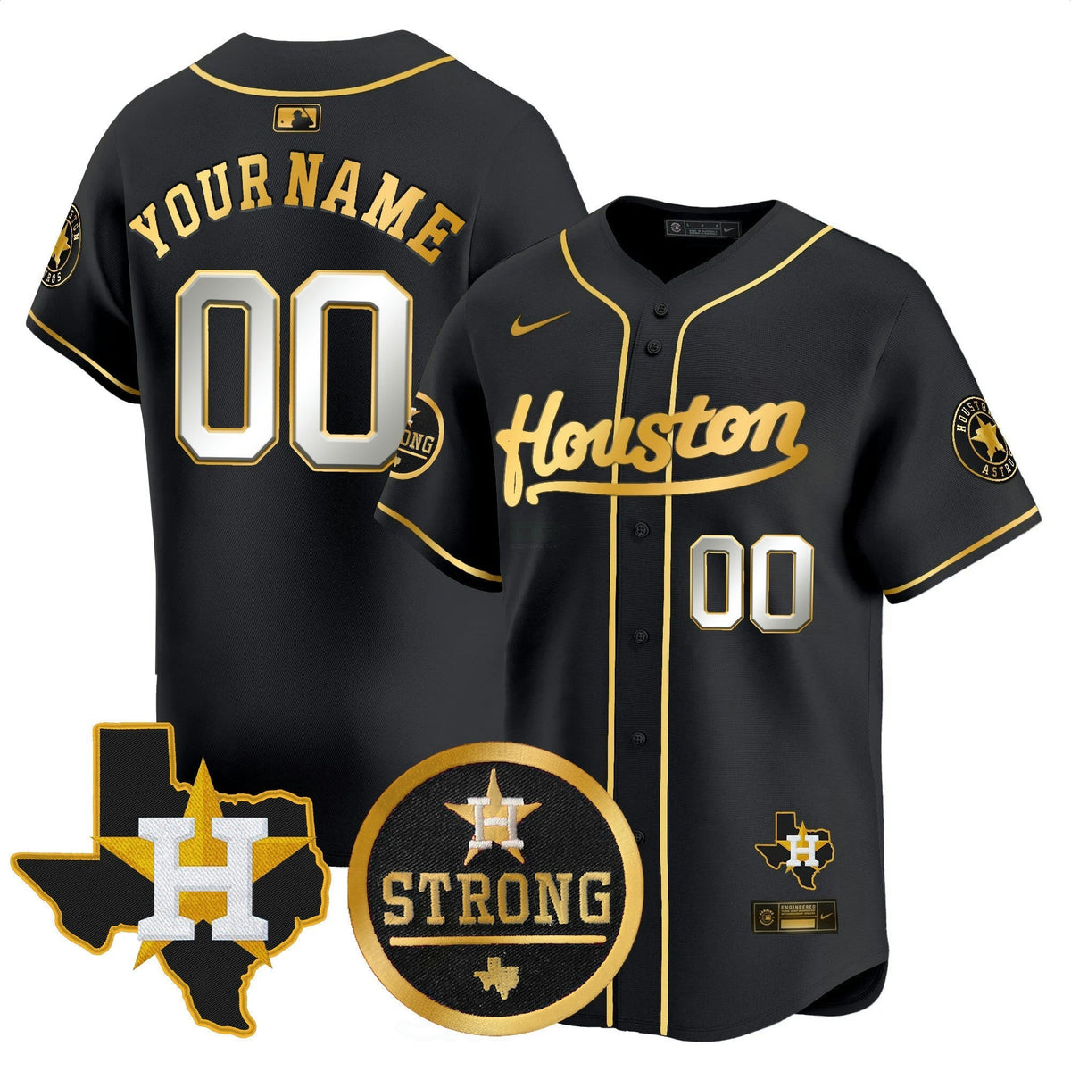 MLB “Houston Strong” Patch Vapor Premier Limited Jersey