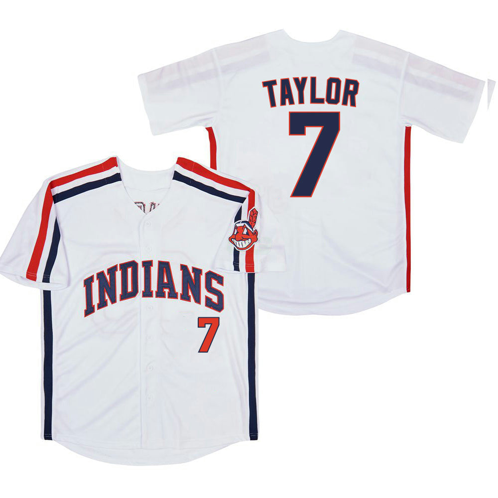 MLB Jake Taylor Indians Jersey (ships in 3-6 weeks) - White