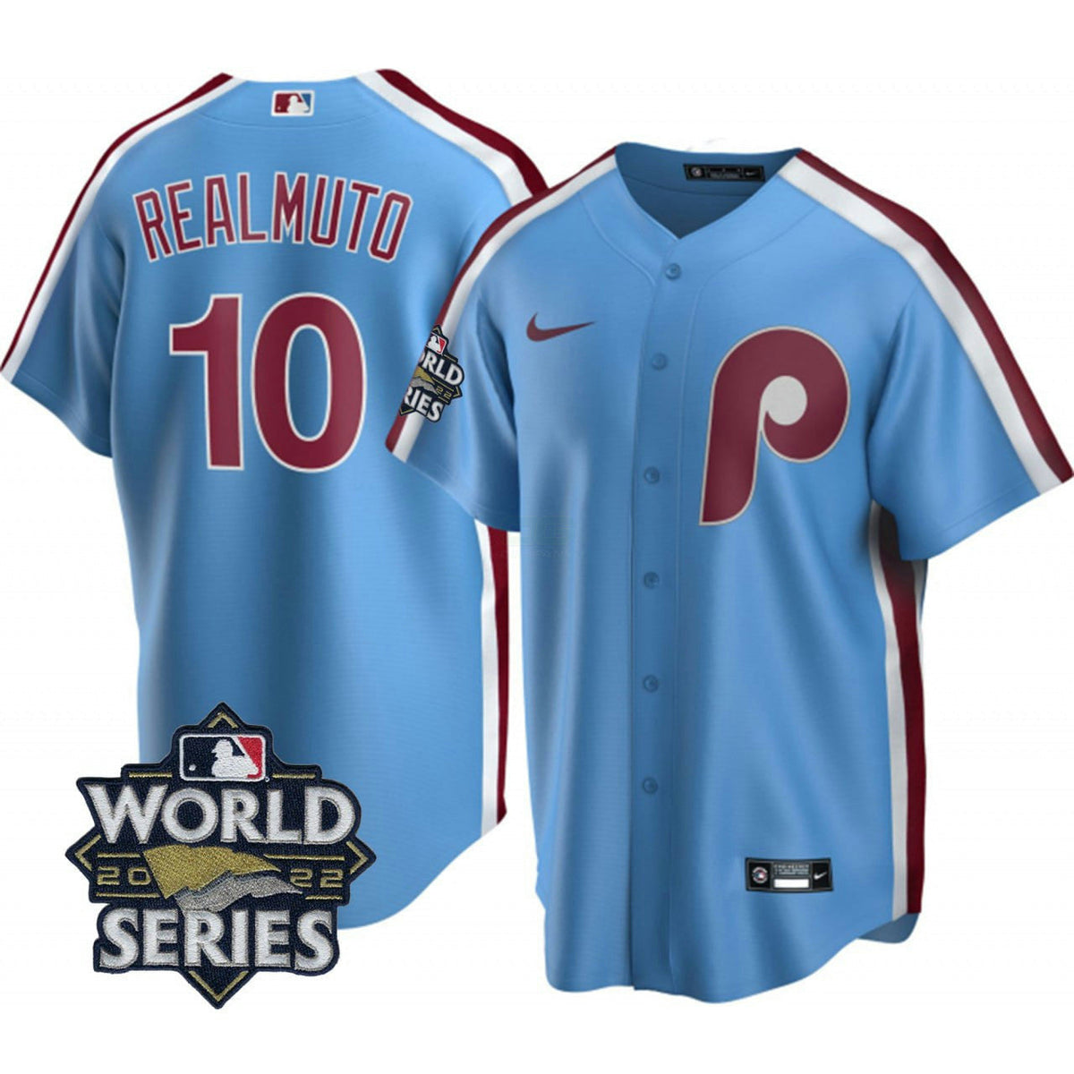 MLB JT Realmuto Philadelphia Light Blue Jersey