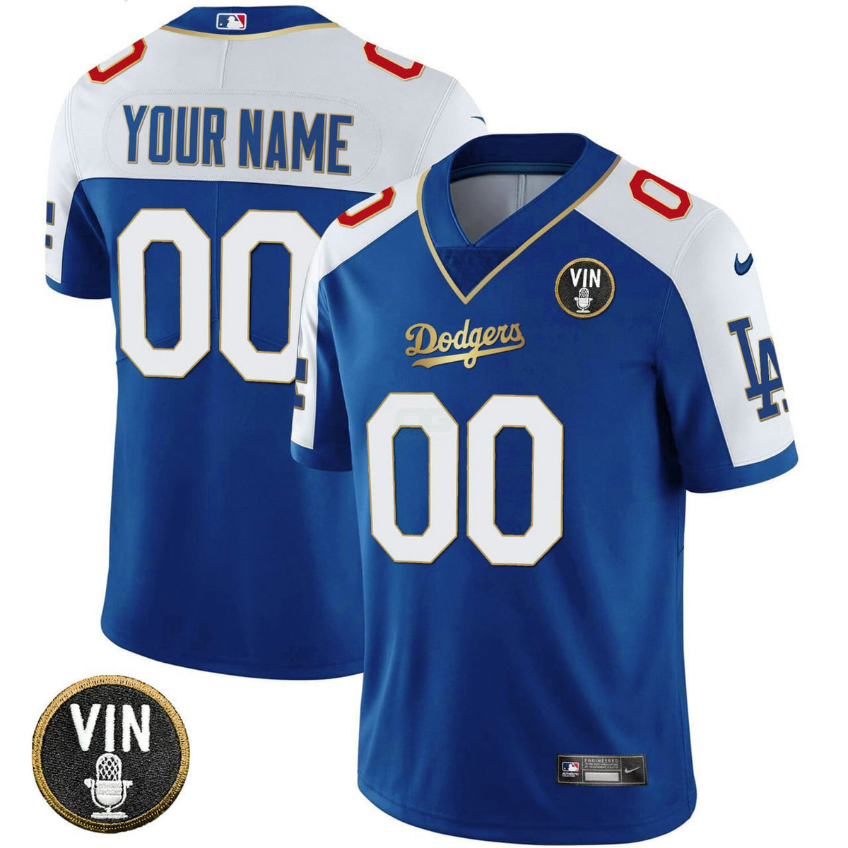 MLB Los Angeles 2023 Vapor Royal Blue Gold Jersey - Royal Blue