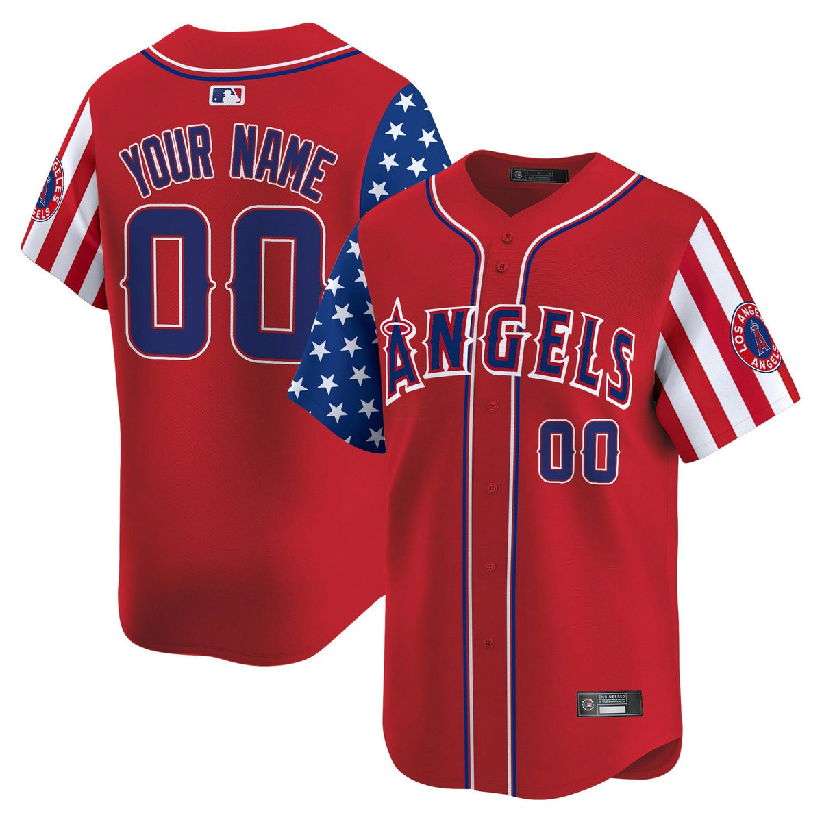 MLB Los Angeles 2025 Independence Day Vapor Premier Limited Jersey