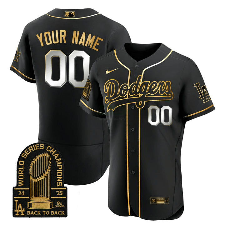 MLB Los Angeles Black Jersey - Black