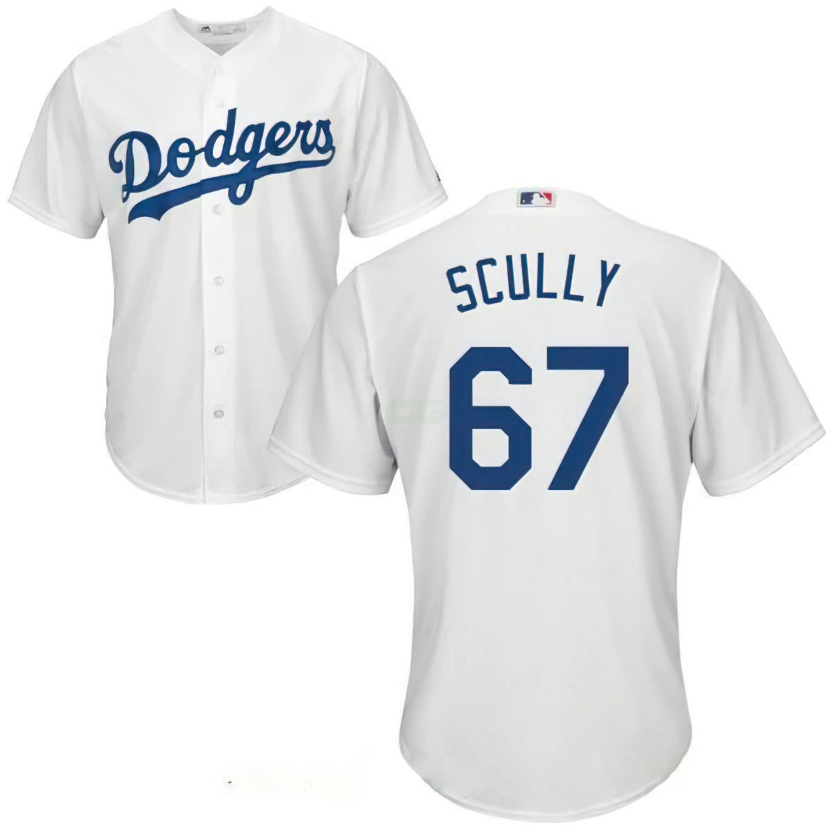 MLB Los Angeles Sportscaster #67 Vin Scully Retired White Home Stitched Cool Base Jersey