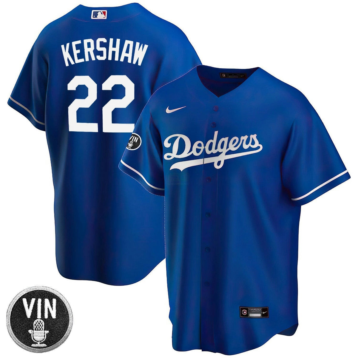 MLB Los Angeles Vin Scully Patch Alternate Jersey