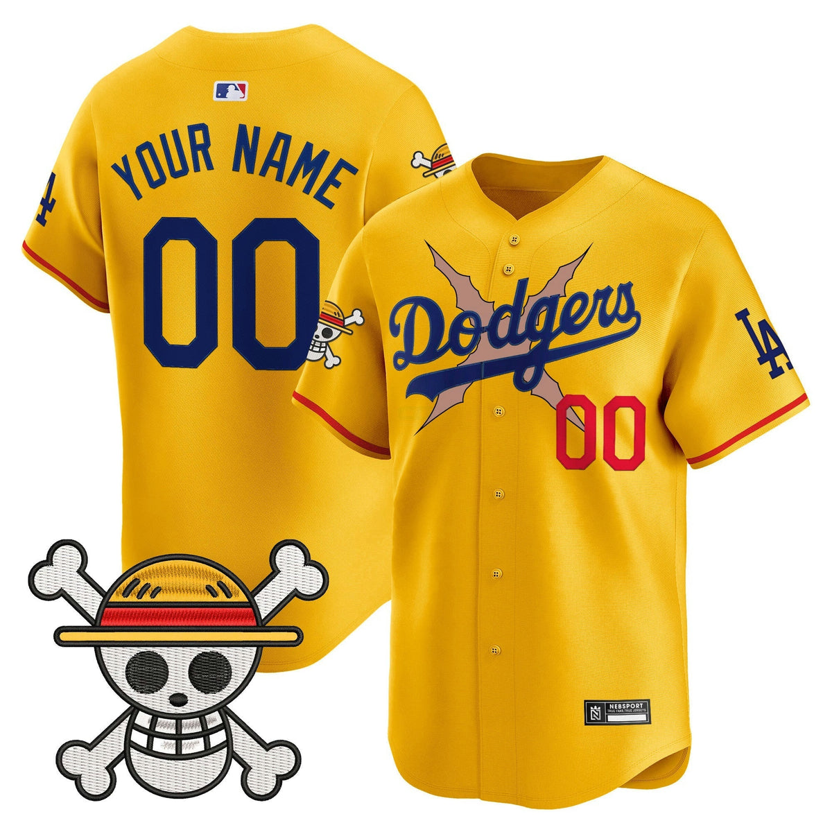 MLB Los Angeles x One Piece 2025 Vapor Premier Limited Jersey – Stitched