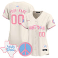 MLB Love Street & Peace Sign Patch Bubblegum Pink Vapor Premier Limited Jersey