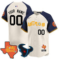 MLB Love Street & Texans Patch Vapor Premier Limited Jersey