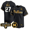 MLB Men’s 2024 NL East Division Champions & Pete Rose Patch Vapor Premier Limited Jersey