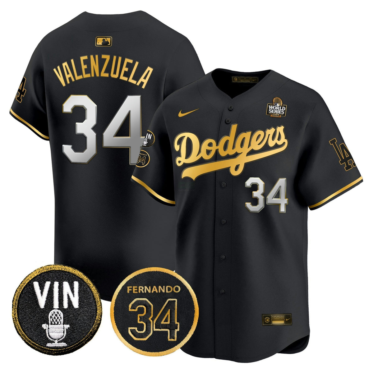 MLB Men’s 2024 World Series Gold Trim Vapor Premier Limited Jersey V3