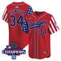 MLB Los Angeles Dodgers Men’s 2025 Memorial Day Vapor Premier Limited Jersey
