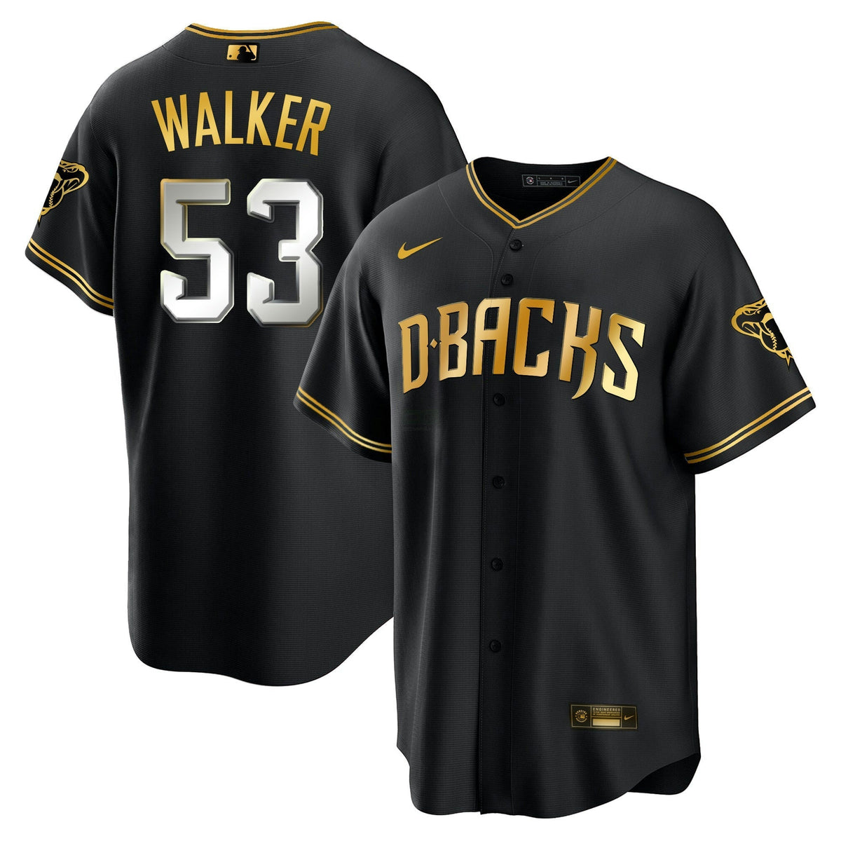 MLB Men’s Arizona Cool Base Gold Trim Jersey