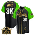MLB Men’s Atlanta Atliens Gold Alternate Cool Base Jersey
