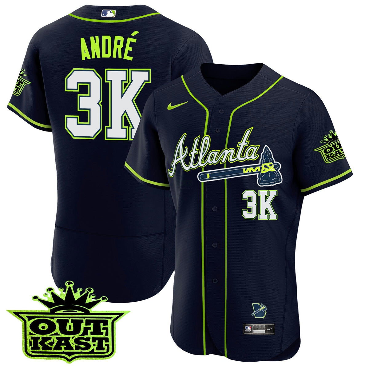 MLB Men’s Atlanta Outkast Flex Base Jersey V3