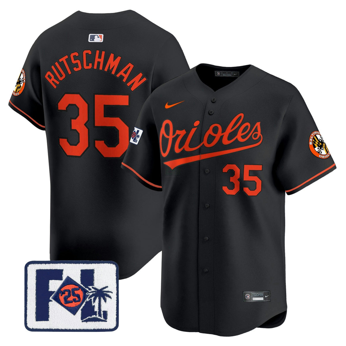 MLB Men’s Baltimore 2025 Spring Training Patch Vapor Premier Limited Jersey