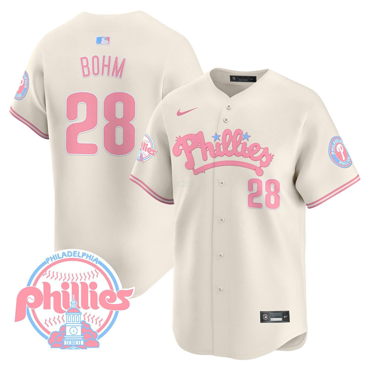 MLB Men’s Bubblegum Pink Vapor Premier Limited Jersey