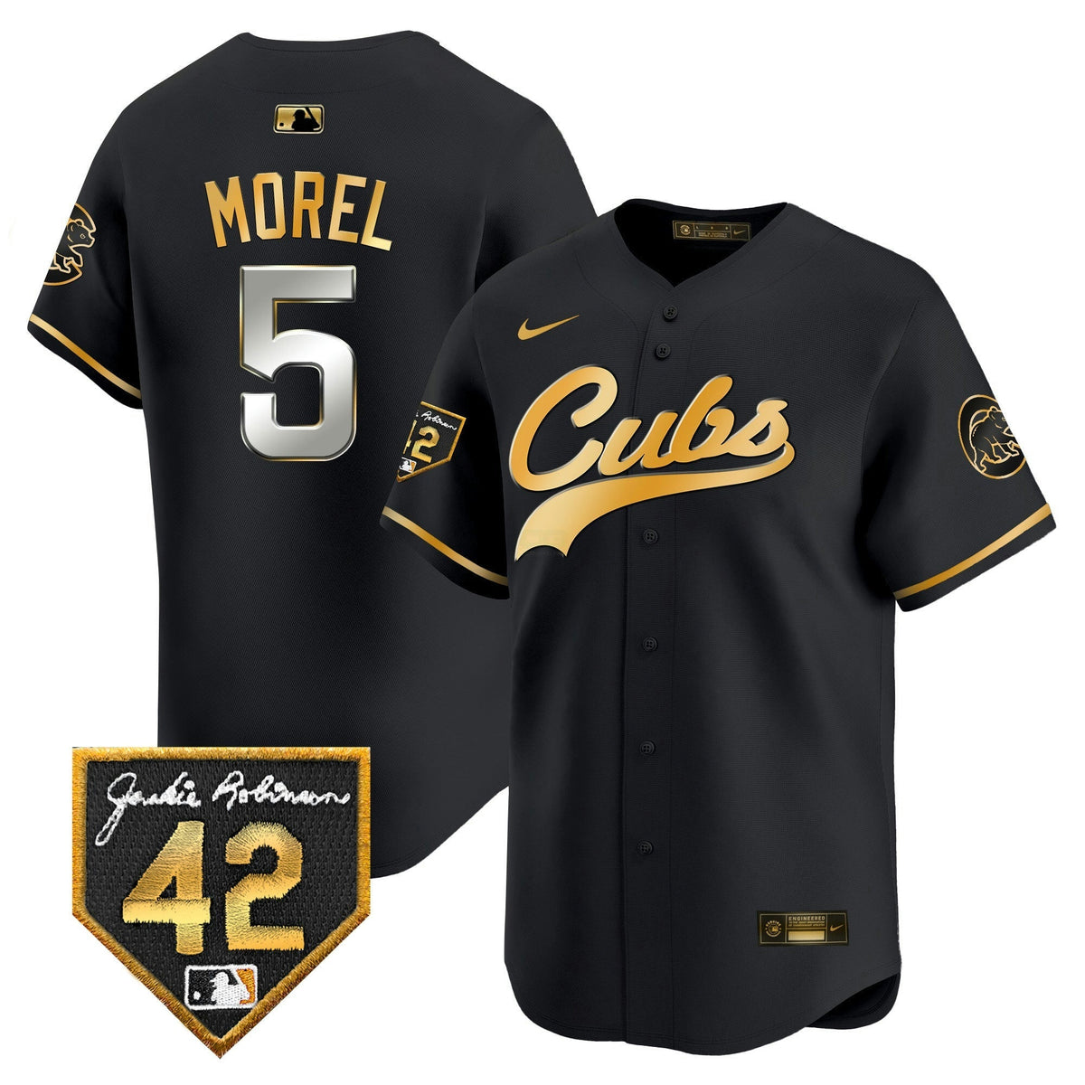 MLB Chicago Cubs Men’s Chicago 2024 Jackie Robinson Patch Vapor Premier Limited Jersey
