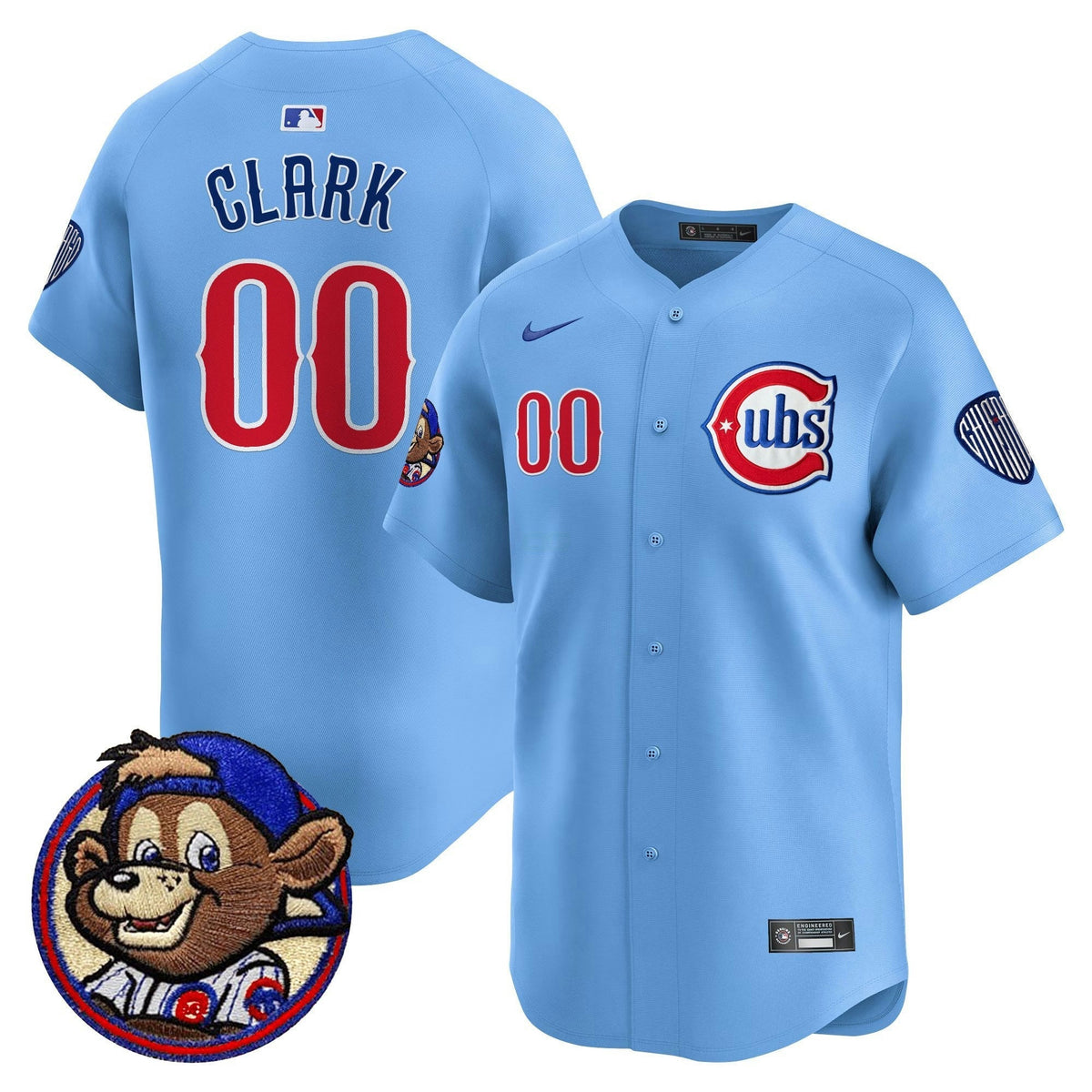 MLB Men’s Chicago Clark Patch Vapor Premier Limited Jersey