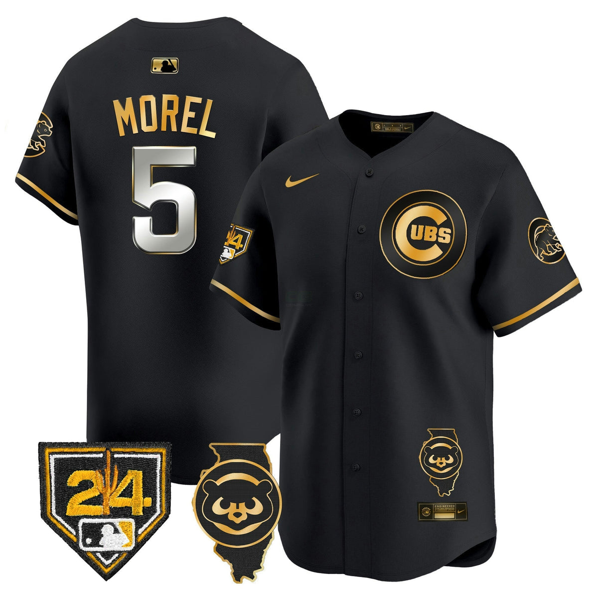 MLB Men’s Chicago Spring Training & Illinois Patch Vapor Premier Limited Jersey
