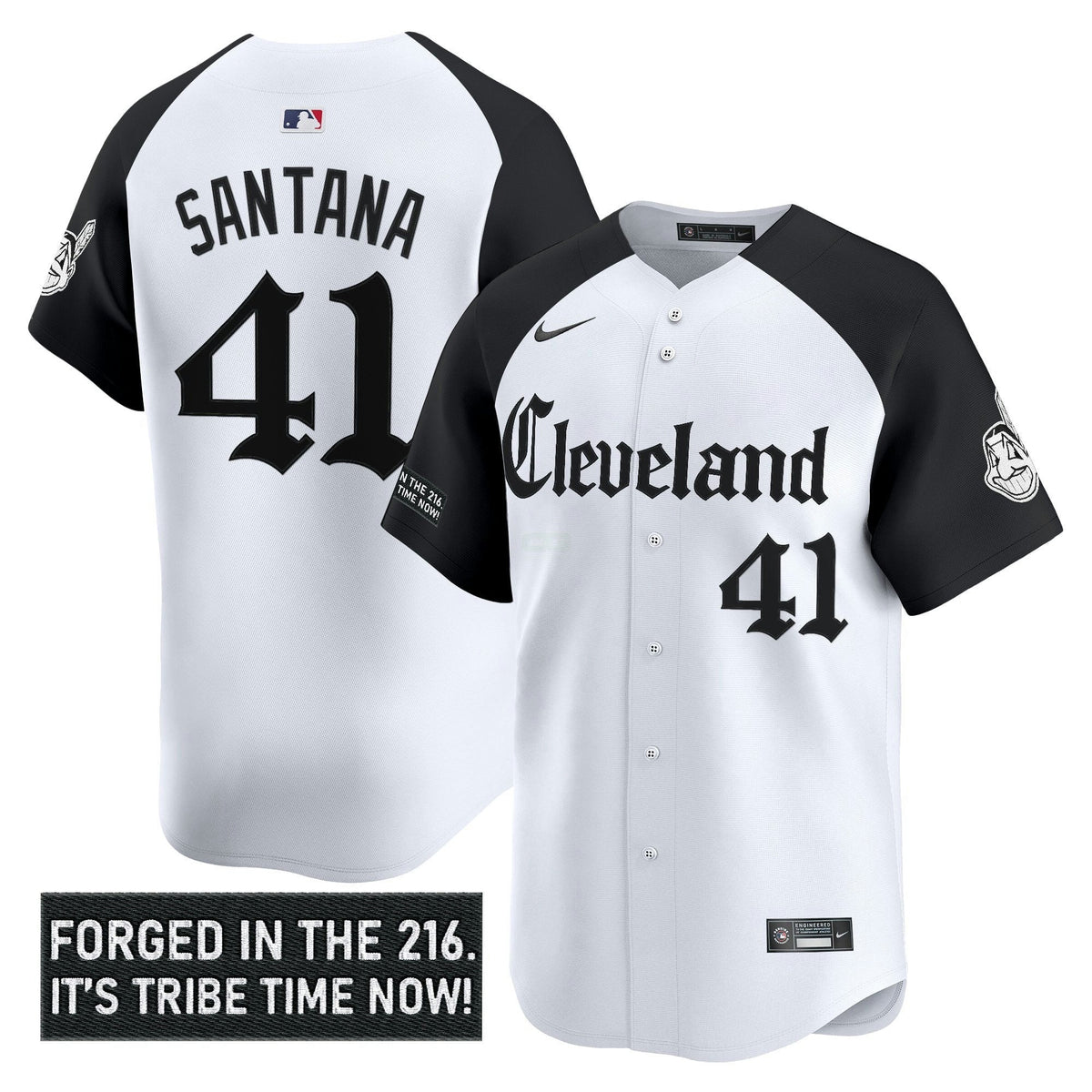 MLB Men’s Cleveland Indians ‘Gothic Iron Edition’ Vapor Premier Limited Jersey