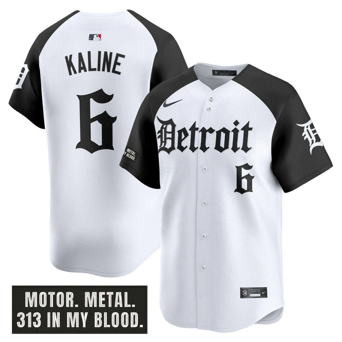 MLB Men’s Detroit ‘Motor Gothic Edition’ Vapor Premier Limited Jersey