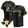 MLB Men’s Houston 2024 Gold Jersey – Texas Patch
