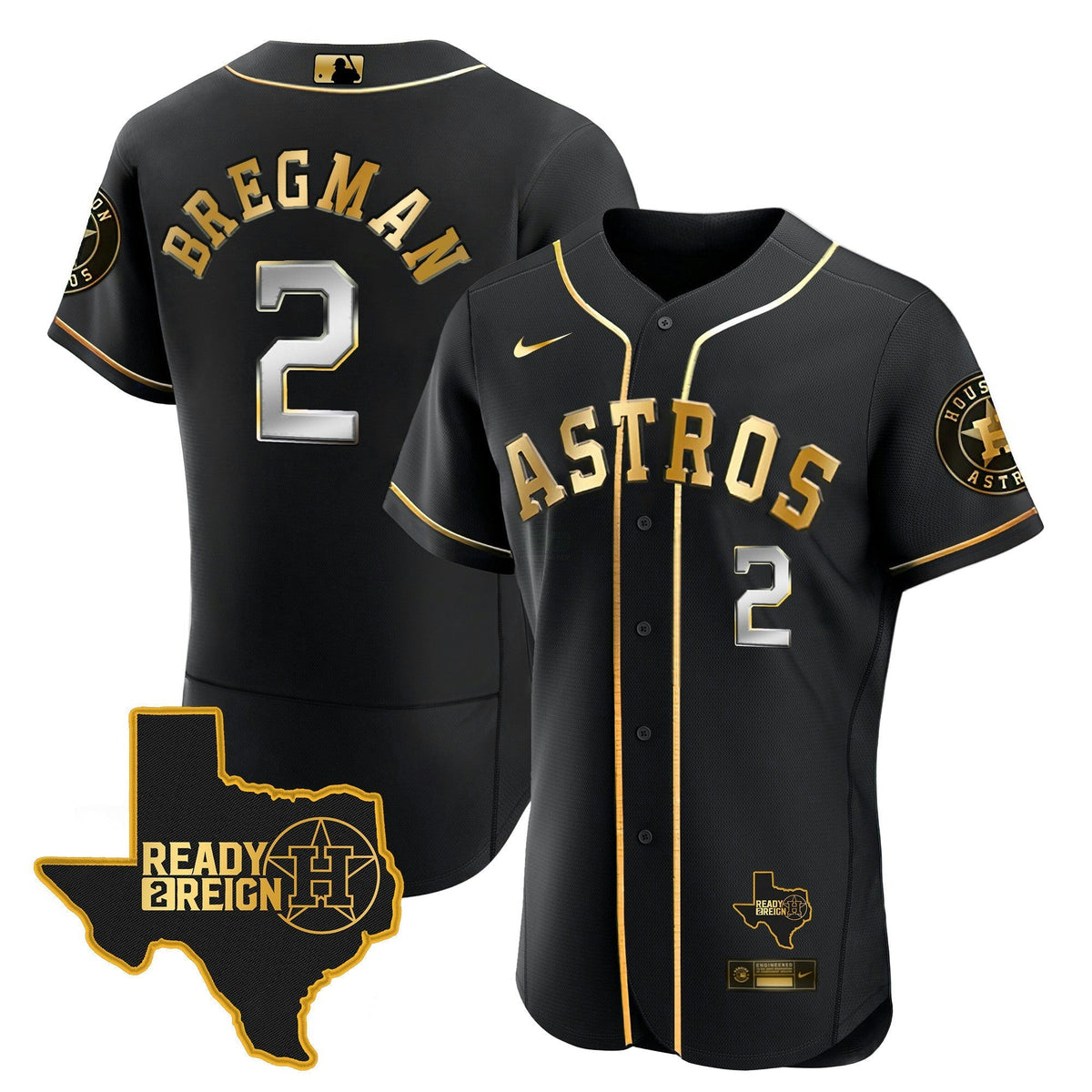 MLB Men’s Houston 2024 Ready 2 Reign Flex Base Jersey