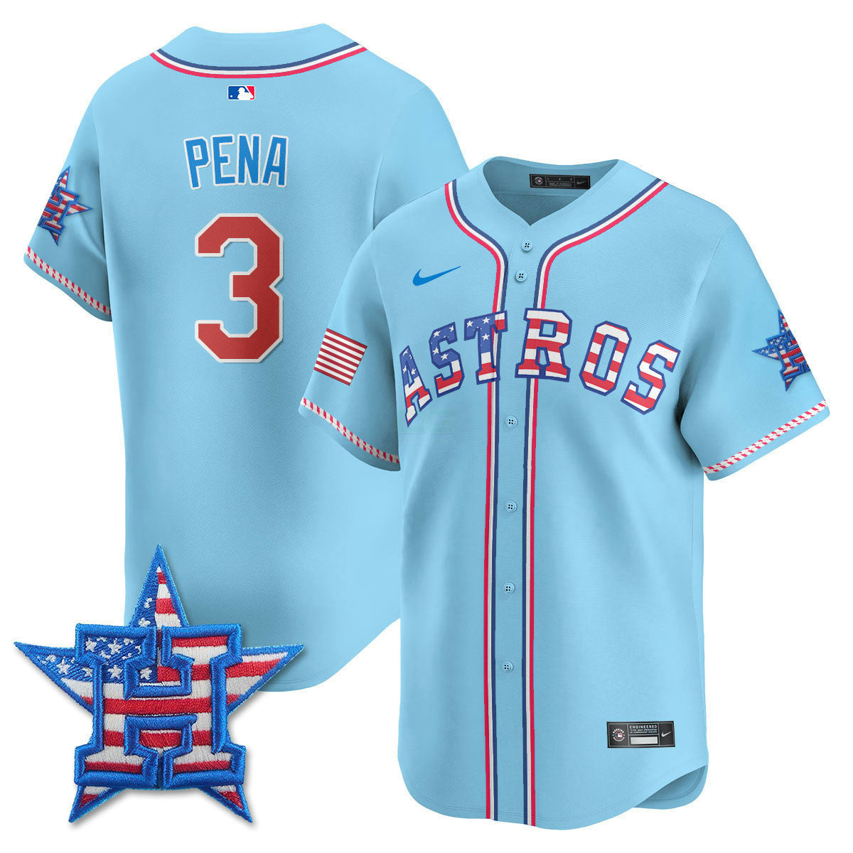 MLB Men’s Houston 2025 Fourth of July Vapor Premier Limited Jersey