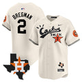 MLB Men’s Houston Cactus Jack Patch Vapor Premier Limited Jersey V11 – Stitched