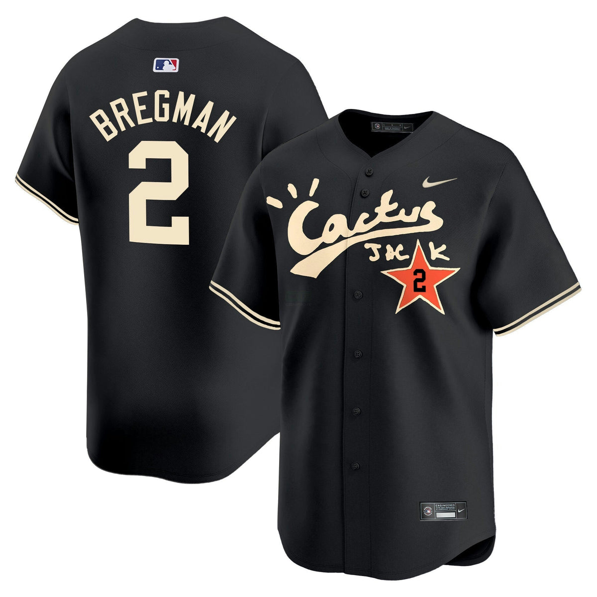 MLB Men’s Houston Cactus Jack Vapor Premier Limited Jersey V2 – Stitched