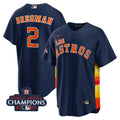 MLB Houston Astros Men’s Houston “Los ” Hispanic Heritage Champions Patch Jersey - Navy Blue