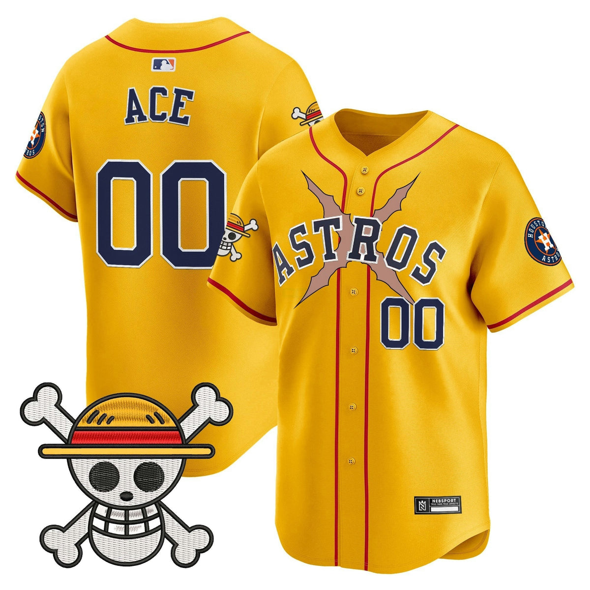 MLB Men’s Houston x One Piece 2025 Vapor Premier Limited Jersey
