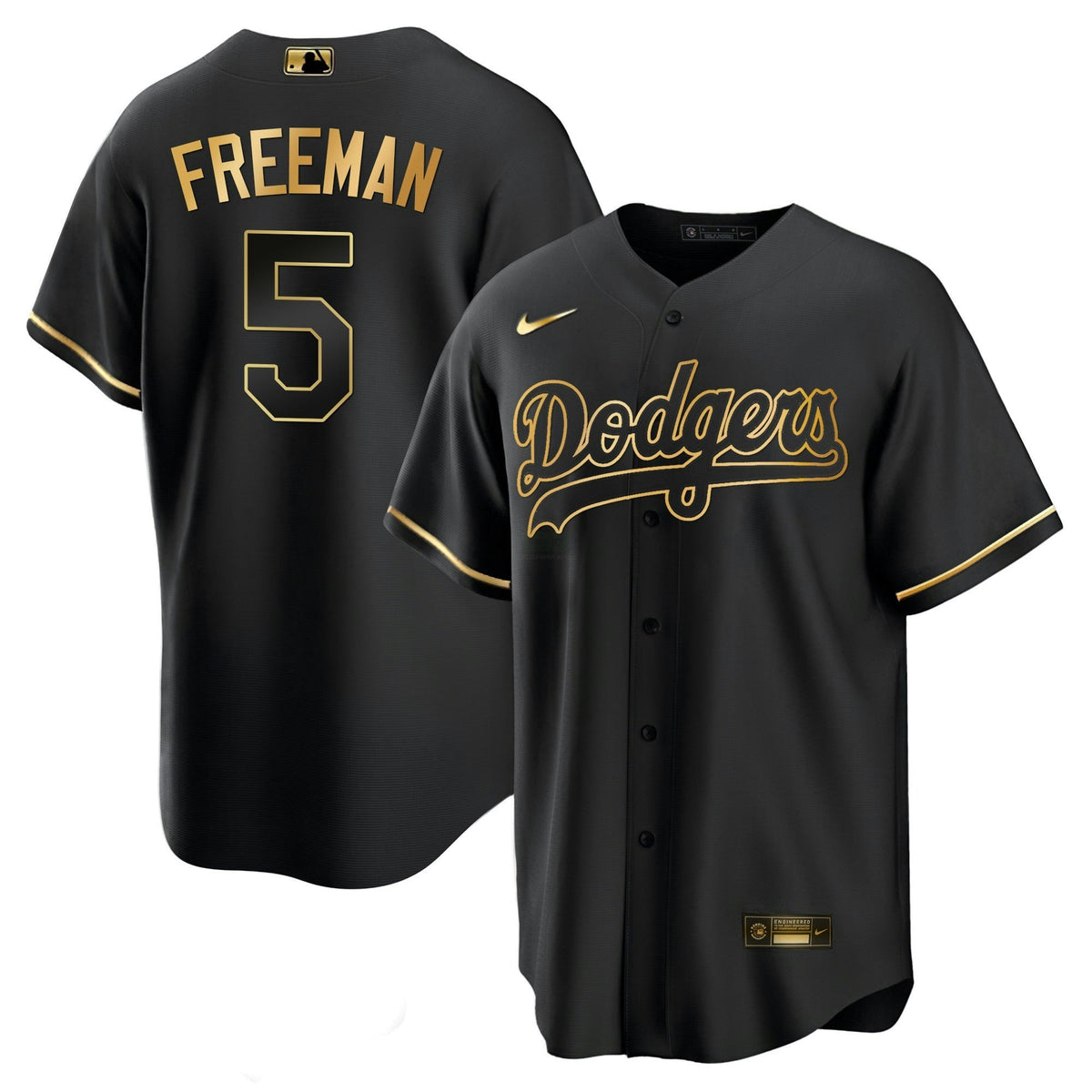 MLB Los Angeles Dodgers Men’s Los Angeles Black Limited & Gold Jersey